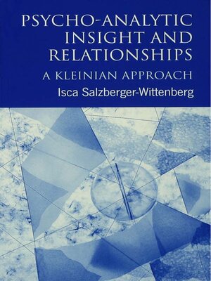 cover image of Psycho-Analytic Insight and Relationships